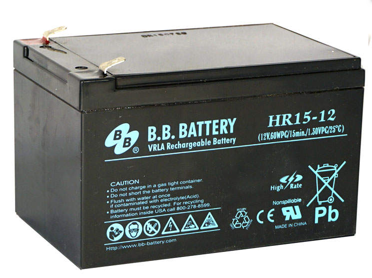 Аккумулятор BB Battery HR 15-12 15Ач.