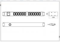 Блок розеток PDU Vertiv G2183 серия Basic