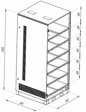 Батарейный шкаф PIR-БК-200