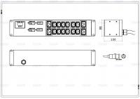 Блок розеток PDU Vertiv G2244 серия Metered