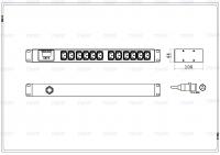 Блок розеток PDU Vertiv G2232 серия Metered