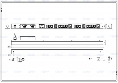 Блок розеток PDU Vertiv G2246 серия Metered