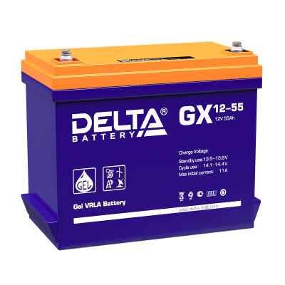 Аккумулятор DELTA GX 12-55