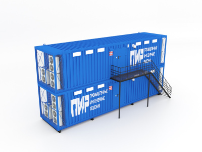 Блок-контейнер с ИБП-ПИР-1500кВА 5 мин