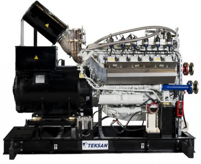 Газовый генератор Teksan TJ60MN-NG5A 49кВт на раме