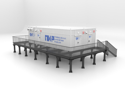 Блок-контейнер с ИБП-ПИР-1200кВА 10 мин