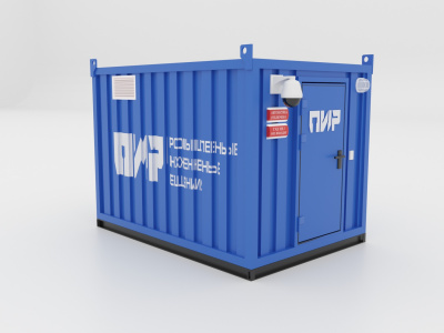 Блок-контейнер с ИБП-ПИР-200кВА 10мин