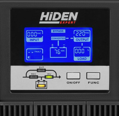 ИБП HIDEN EXPERT UDC9201S, встроенные АКБ в корпусе (3х7А/ч), 1 kVA/0,9 kW (PF=0,9)